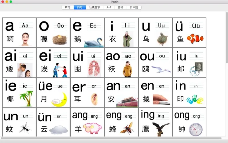 Tangkapan skrin PinYin-learn chinese english