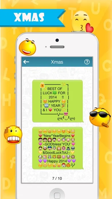 Captures d'écran de Emoji Life Keyboard -Emoticons