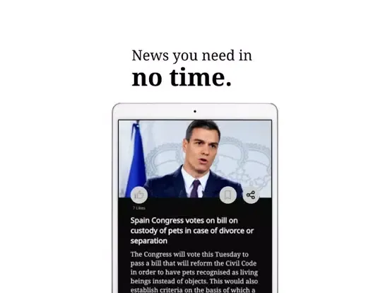 Tangkapan skrin NewsBriefs: Your Local News iPad 