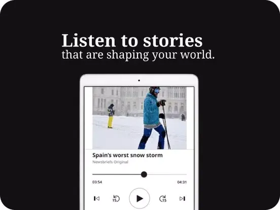 Tangkapan skrin NewsBriefs: Your Local News iPad 