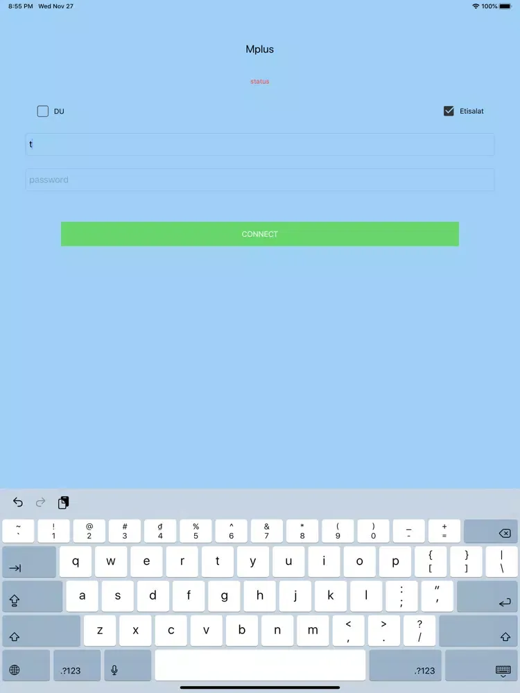 Mplus VPN iPad  स्क्रीनशॉट