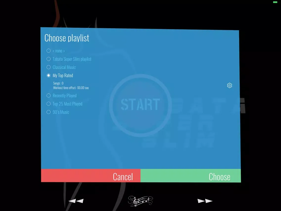 Tabata workout interval timer iPad  Screenshots