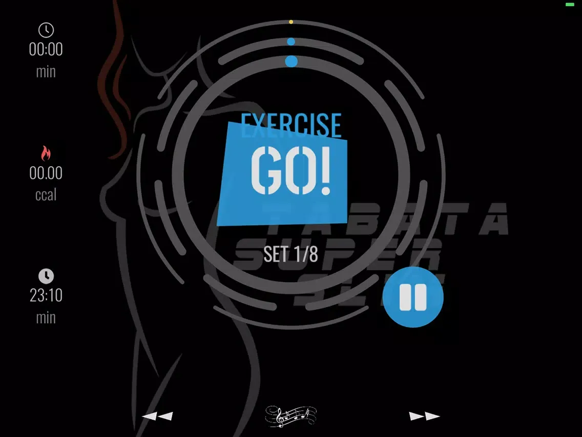 Tabata workout interval timer iPad  Screenshots
