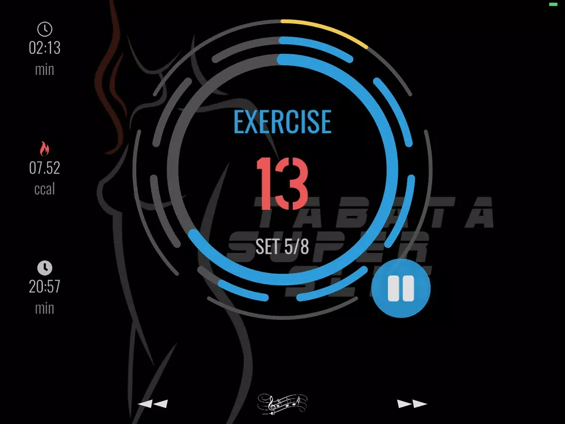 Tabata workout interval timer iPad  Screenshots