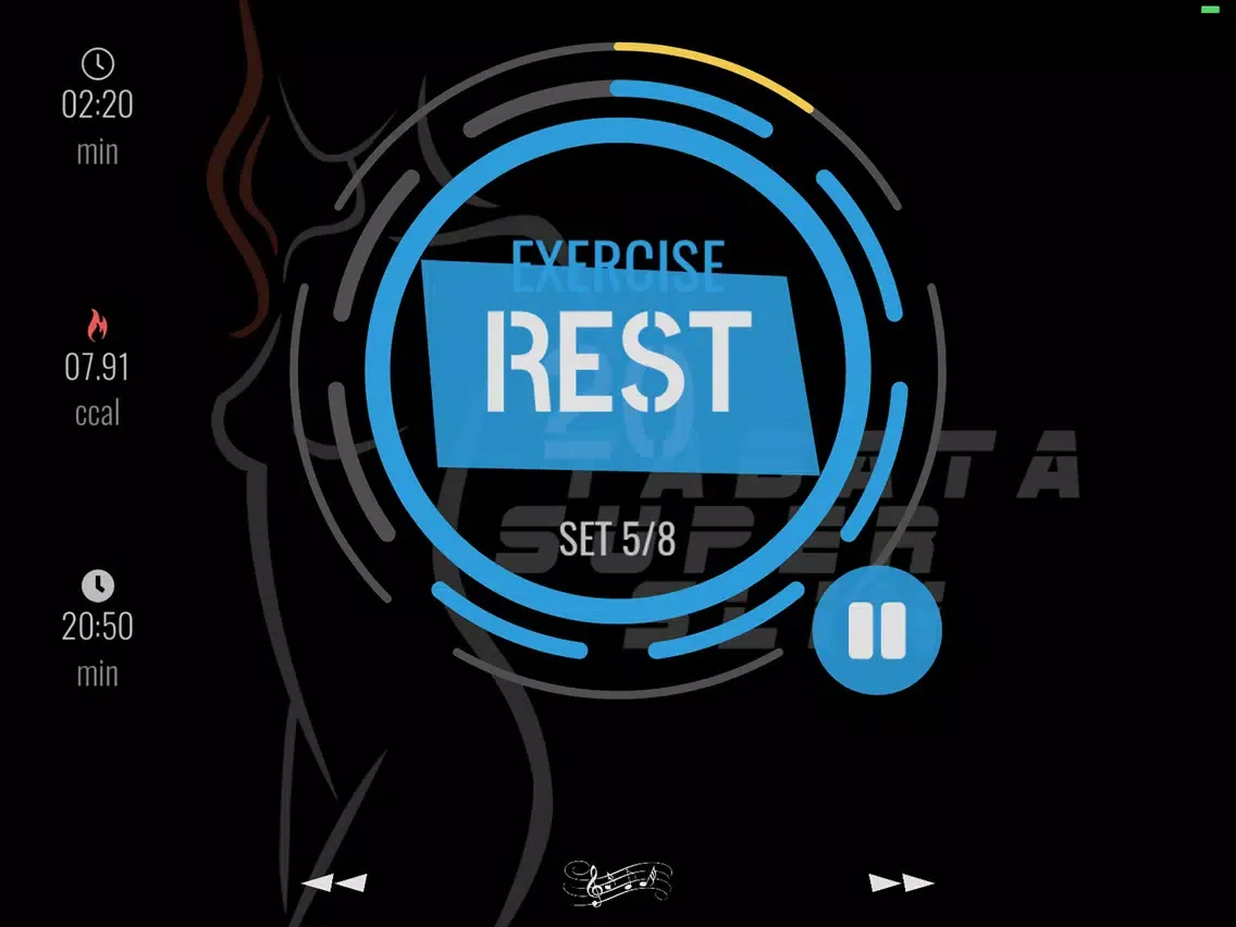 Tabata workout interval timer iPad  Screenshots