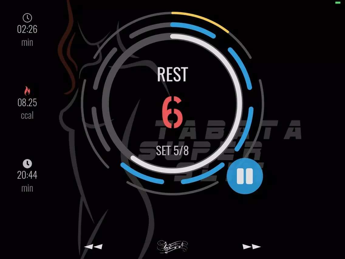 Tabata workout interval timer iPad  Screenshots