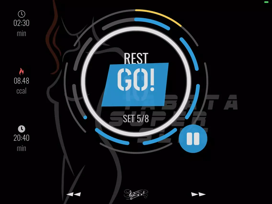 Tabata workout interval timer iPad  Screenshots