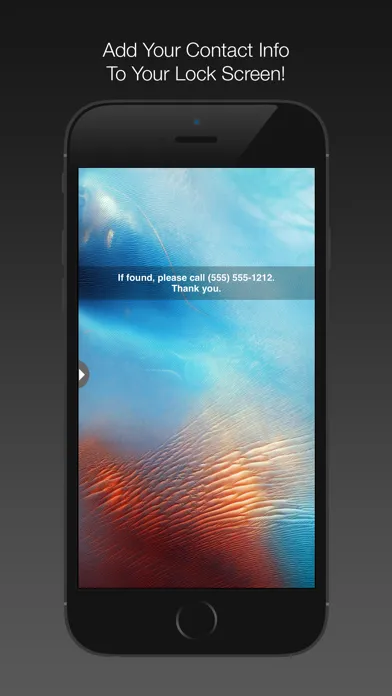 ภาพหน้าจอของ If Found Lock Screen 2