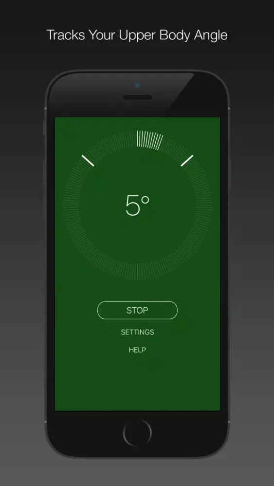 Ảnh chụp màn hình của Posture Tracker!