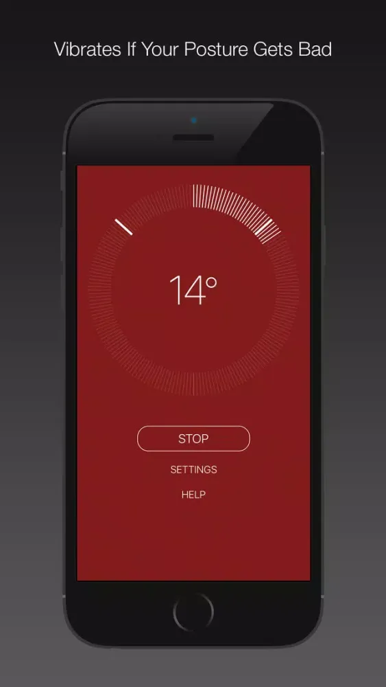 Ảnh chụp màn hình của Posture Tracker!