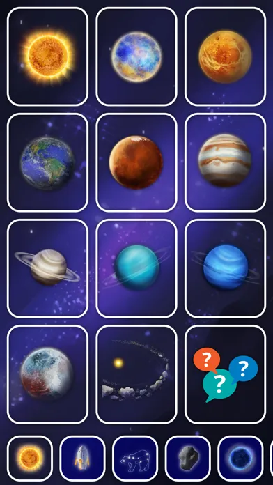 صور Space. Cards for children.