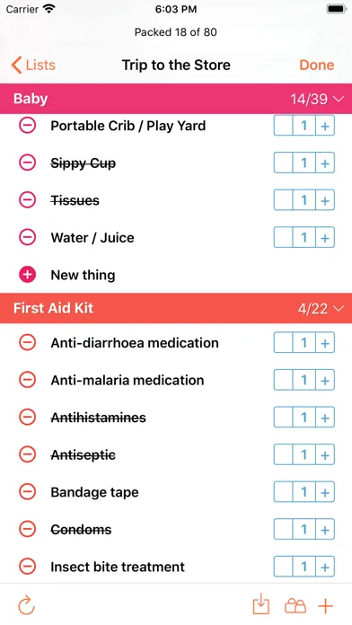 صور ToPack: Trip Packing Checklist