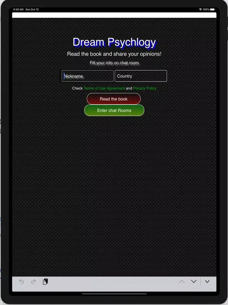 Meetup on DreamPsychology iPad 应用截图