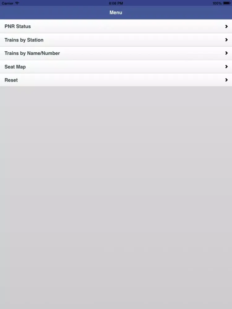 Capturas de tela do Rail PNR Inquiry - IRCTC Info iPad 