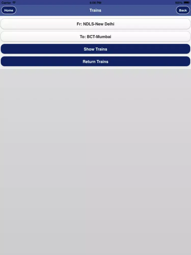 Capturas de tela do Rail PNR Inquiry - IRCTC Info iPad 