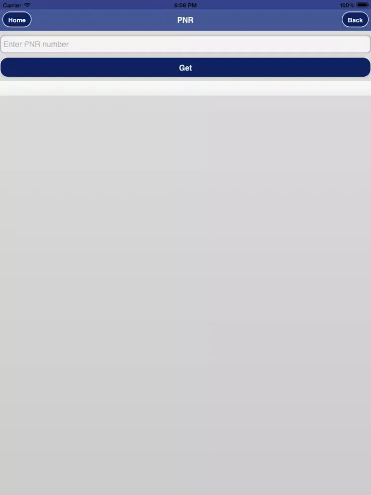 Capturas de tela do Rail PNR Inquiry - IRCTC Info iPad 