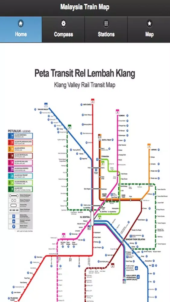 Скриншоты Malaysia Train Map