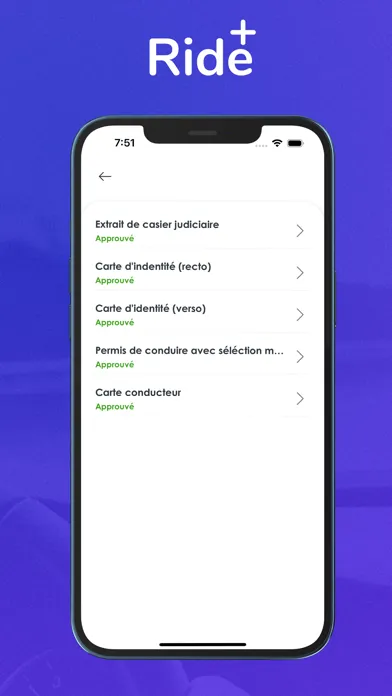 Captures d'écran de Ride Plus Partner