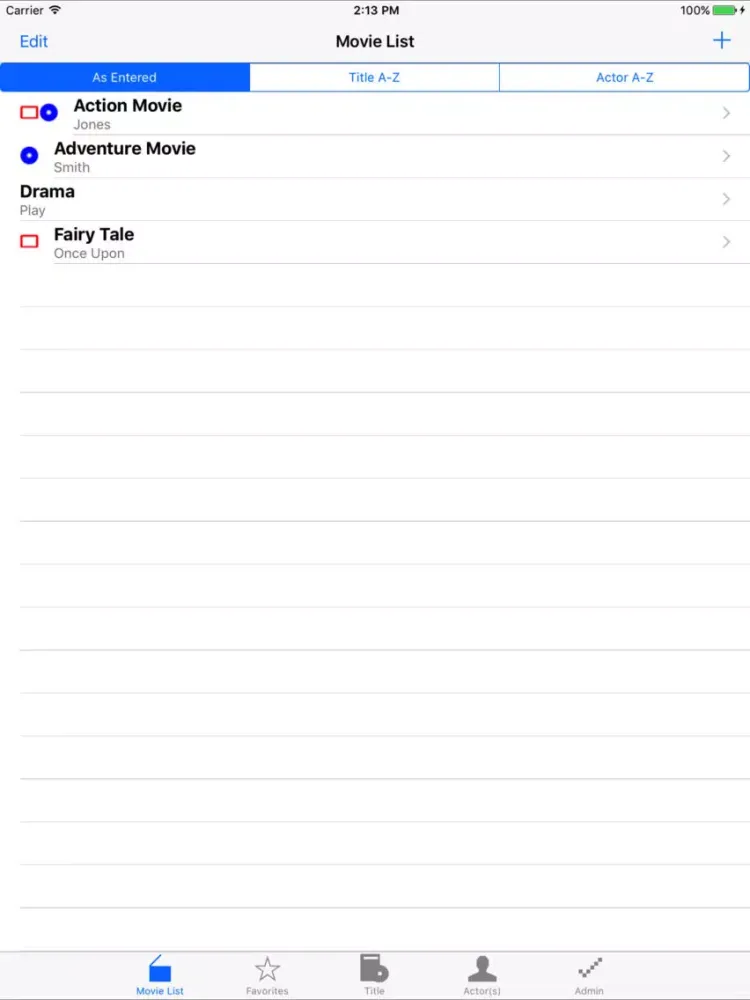RecordMovies Lite iPad  স্ক্রিনশট
