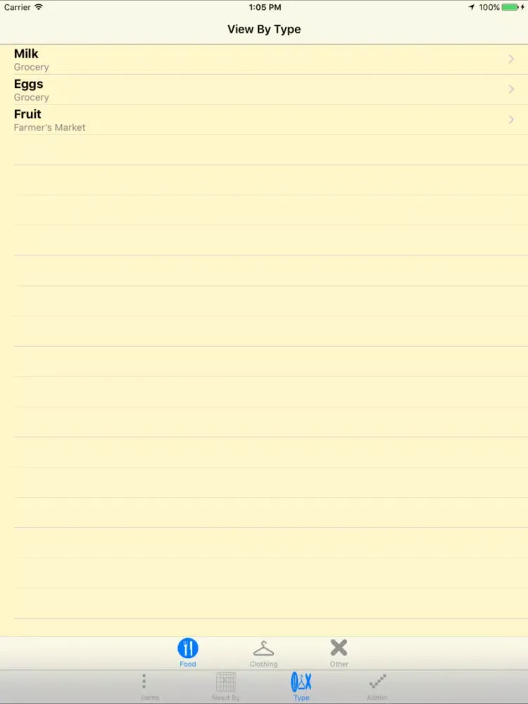 Capturas de tela do RecordStore iPad 