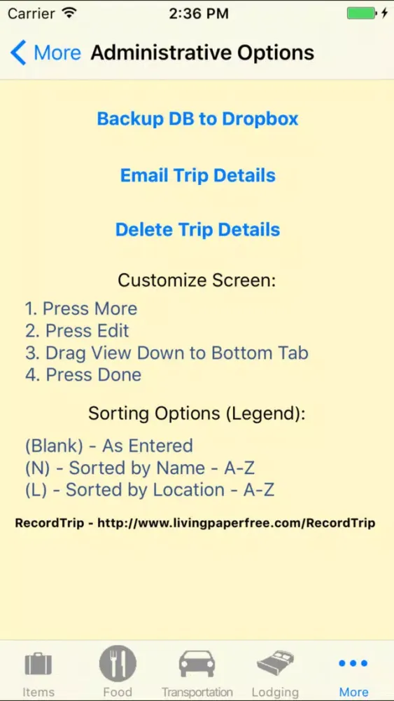 RecordTrip应用截图