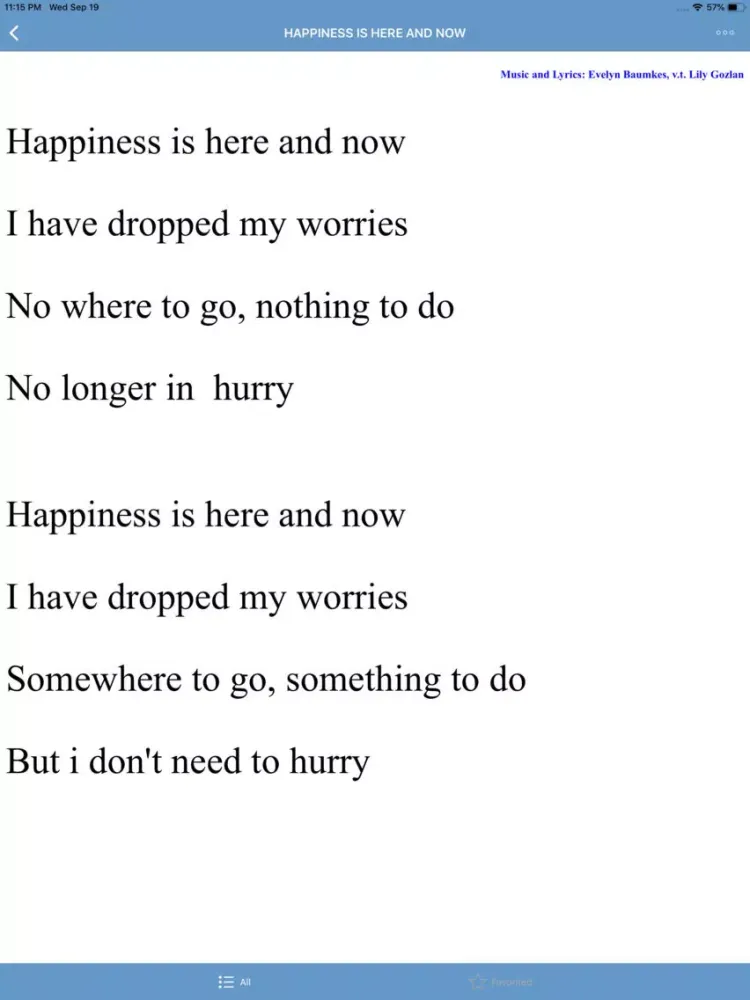 Captures d'écran de Mindfulness songs iPad 