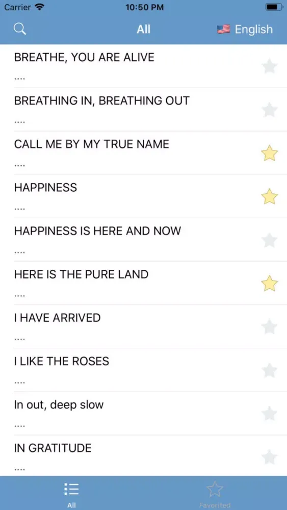 Captures d'écran de Mindfulness songs