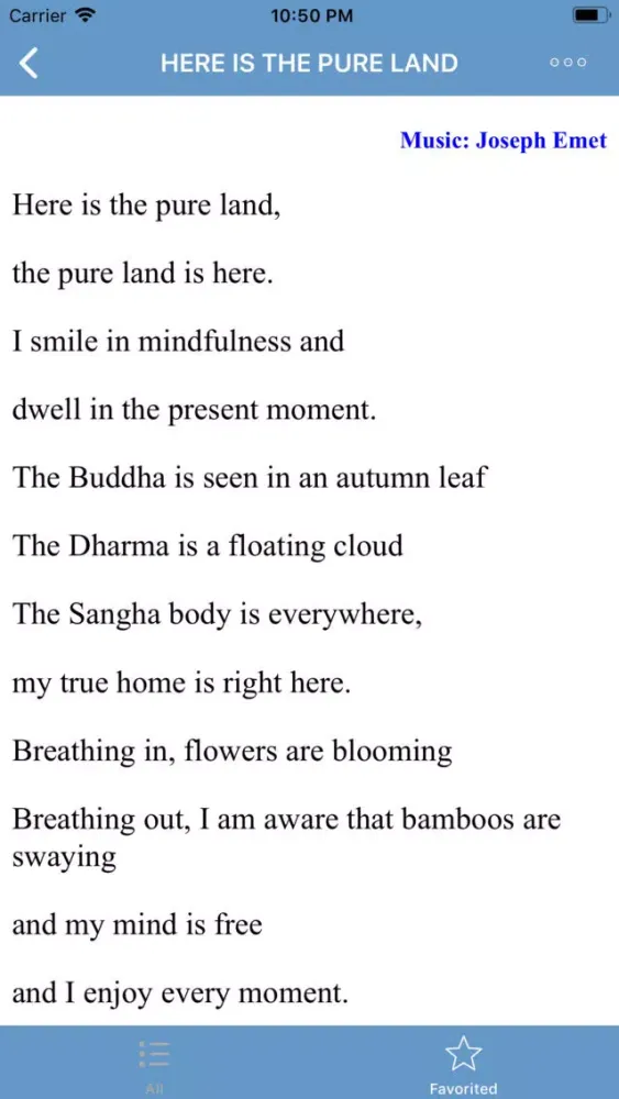 Captures d'écran de Mindfulness songs