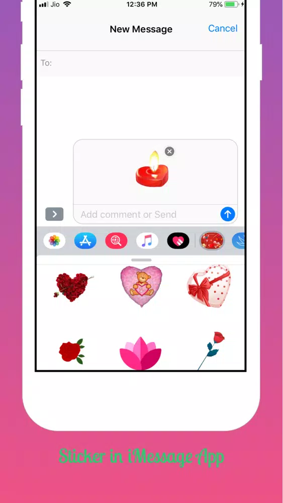 Valentine Stickers Pack स्क्रीनशॉट