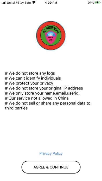 AL Noor VPN Screenshots