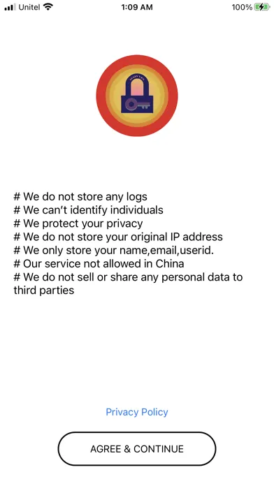 Zrzuty ekranu Avain VPN