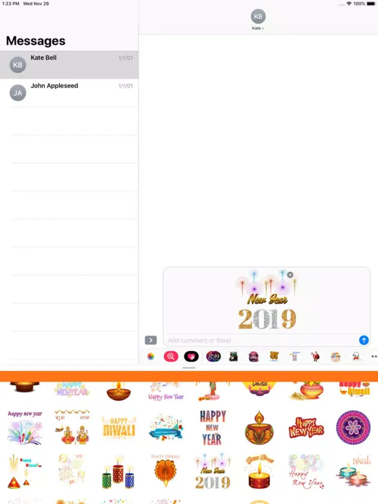 New Year Stickers for 2019 iPad  스크린샷