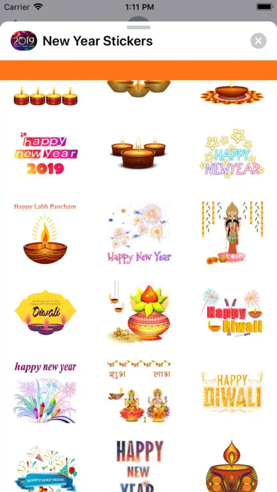 New Year Stickers for 2019 스크린샷