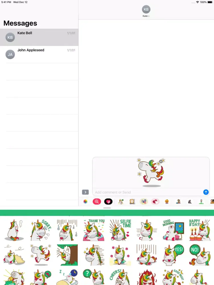 Lovely Unicorn iPad  Screenshots