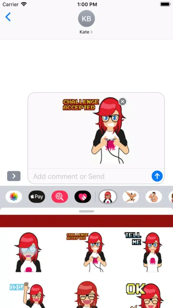 Скриншоты The Gamer Girl Stickers