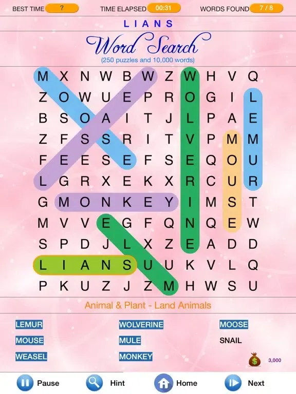 Capturas de pantalla de Word Search - Find Crosswords iPad 