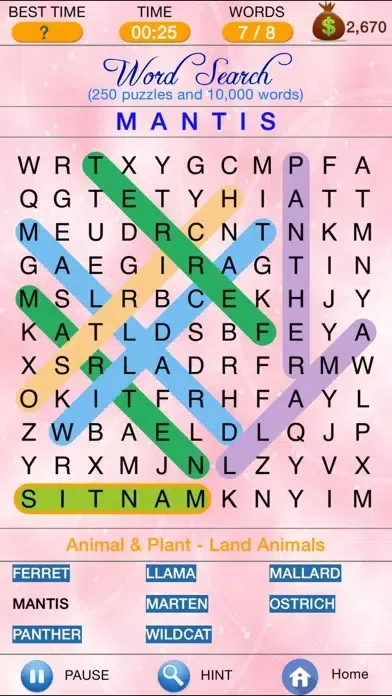 Capturas de pantalla de Word Search - Find Crosswords