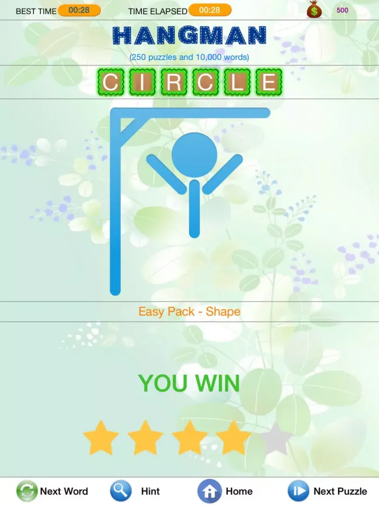 Capturas de pantalla de Hangman - Search and Crack Hidden Word Puzzle iPad 