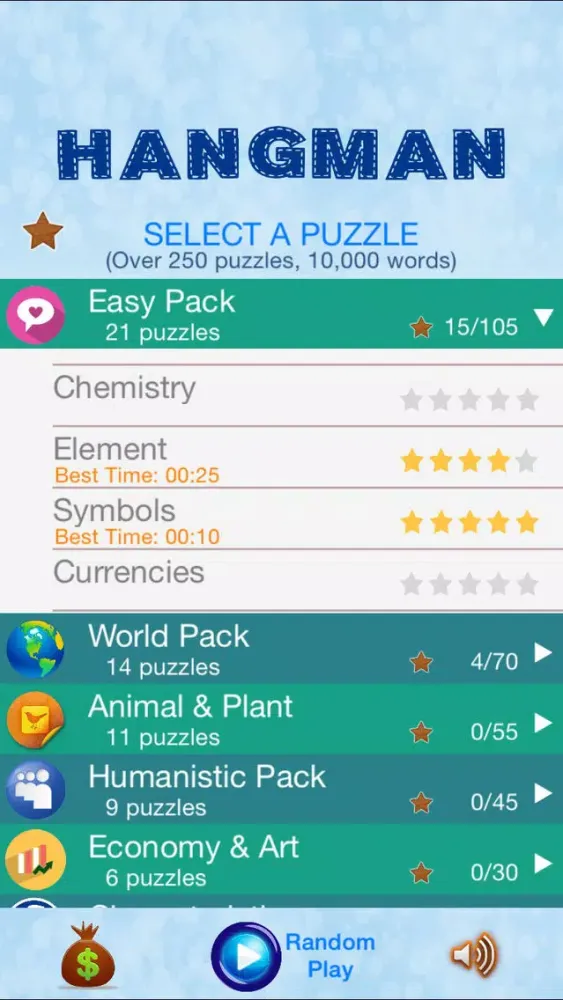 Capturas de pantalla de Hangman - Search and Crack Hidden Word Puzzle