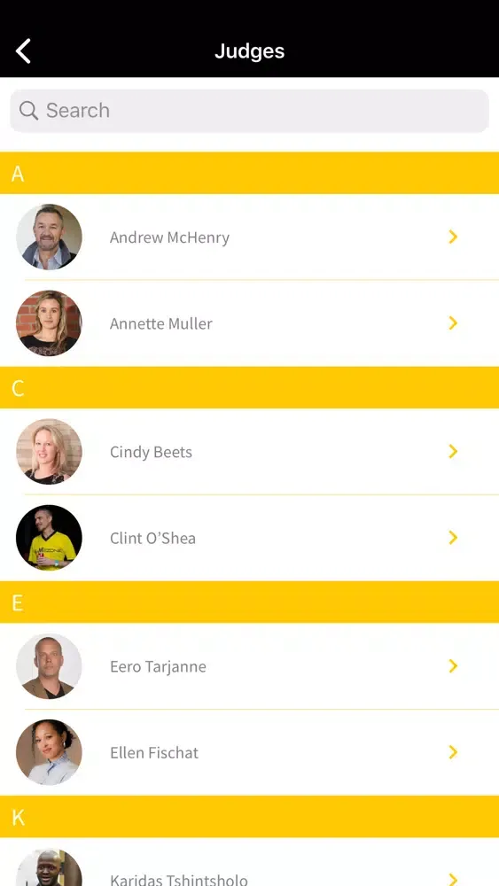Screenshot di MTN APP AWARDS