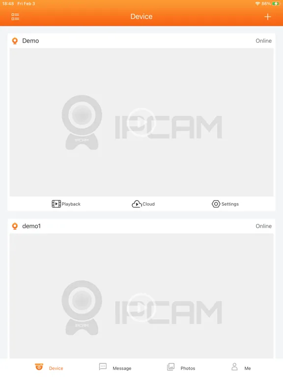 iCareCam iPad  Ekran Görüntüleri