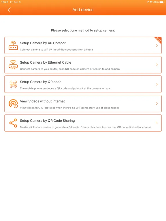 iCareCam iPad  Ekran Görüntüleri