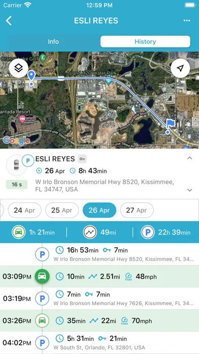 Ảnh chụp màn hình của IOTEK TrackPRO