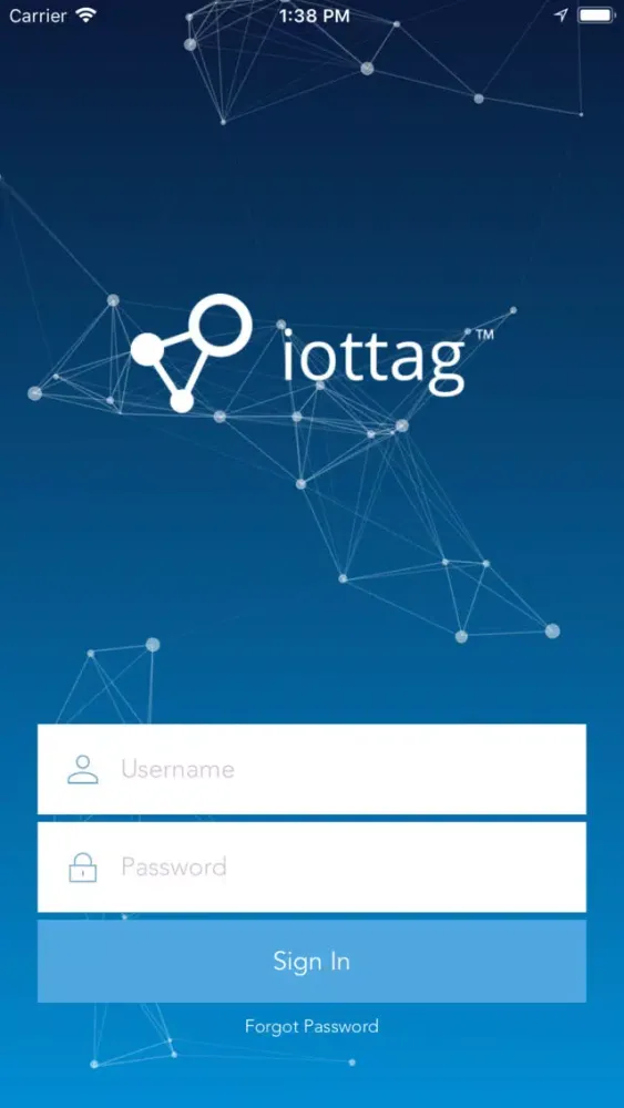 Tangkapan layar iottag - Asset Tracker
