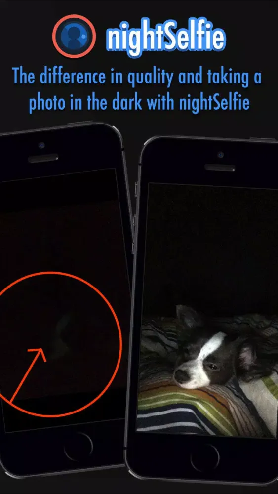 nightSelfie - Takes good pictures in the dark with the front facing camera! স্ক্রিনশট