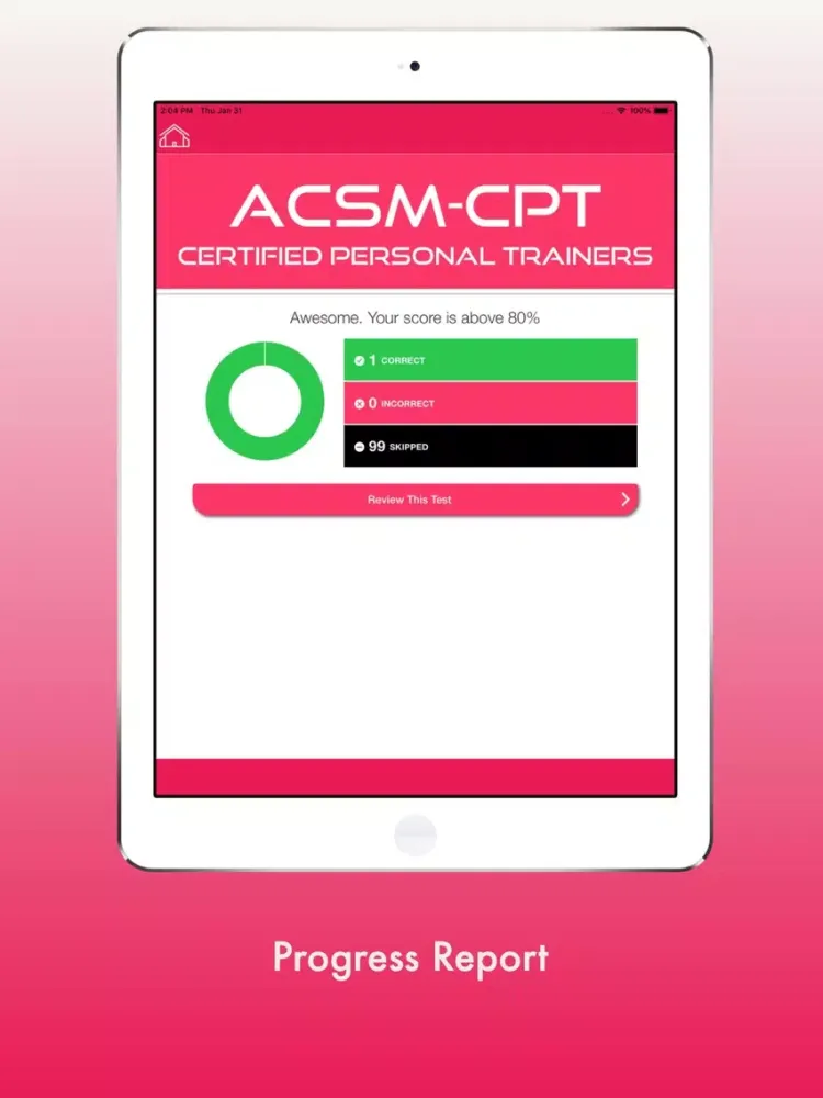 ACSM (CPT) Mastery iPad  Screenshots