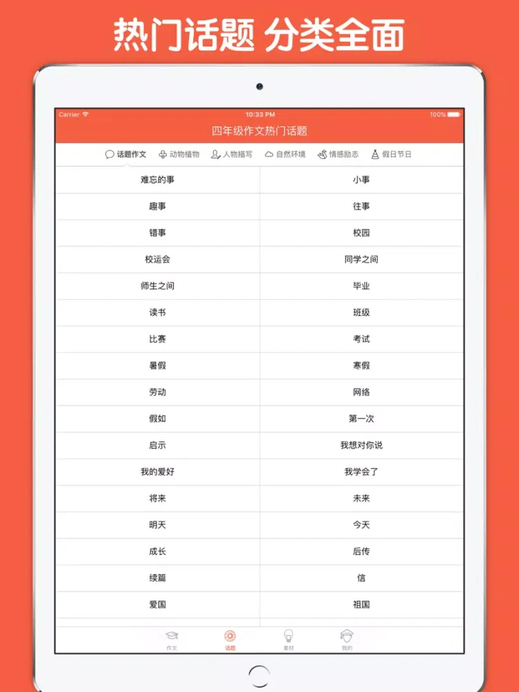 四年级作文大全 - 小学生必备语文工具系列 iPad  স্ক্রিনশট
