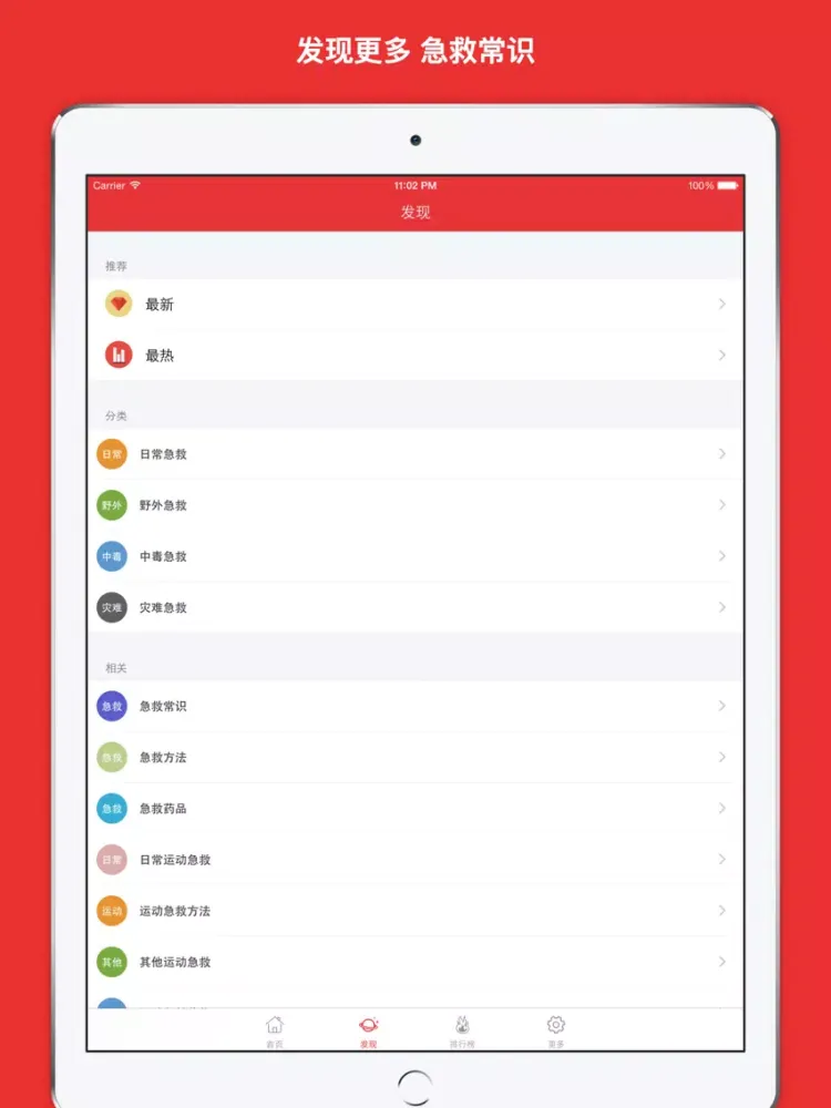 急救仙方 大众必备实用急救应急手册 - 你应该知道的急救常识大全! iPad 应用截图