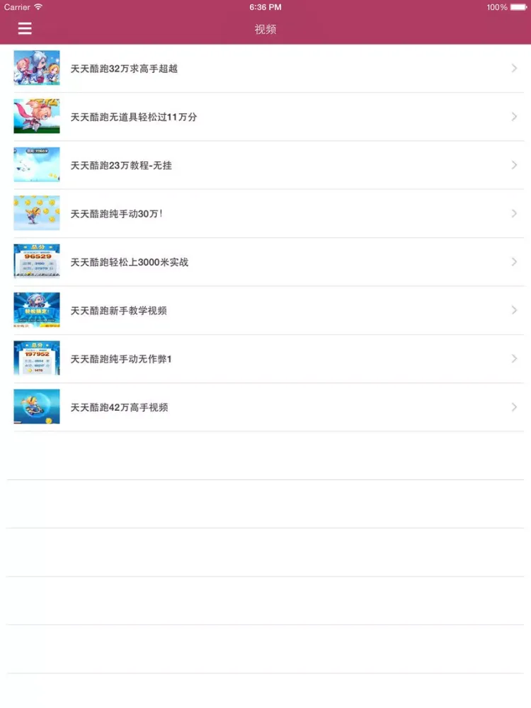 最全攻略 for 天天酷跑 iPad  Screenshots