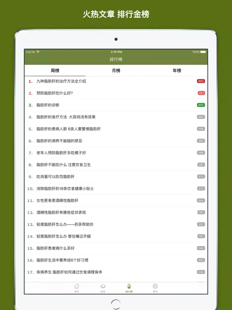 Zrzuty ekranu 脂肪肝健康宝典 - 家庭必备，提早预防! iPad 
